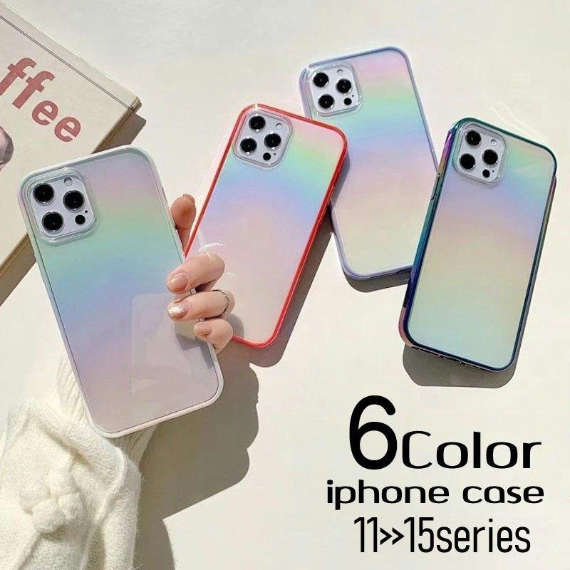 Iphoneケース スマートフォンケース スマホカバー 携帯カバー オーロラカラー 背面保護 傷防止 アップル シンプル かわいい おしゃれ 男女兼用 Zak プラスナオyahoo 店 通販 Yahoo ショッピング