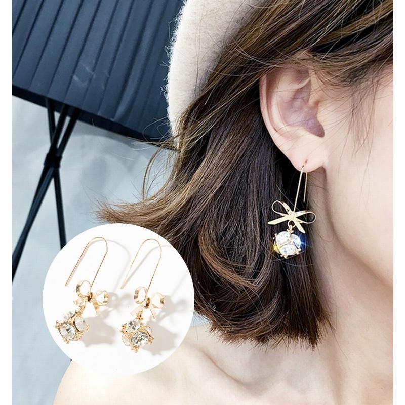ピアス レディース アクセサリー 装飾品 ファッション小物 雑貨 フックピアス キューブ リボン おしゃれ 上品 きれいめ プレゼント ギフト 贈答品 Zak プラスナオyahoo 店 通販 Yahoo ショッピング