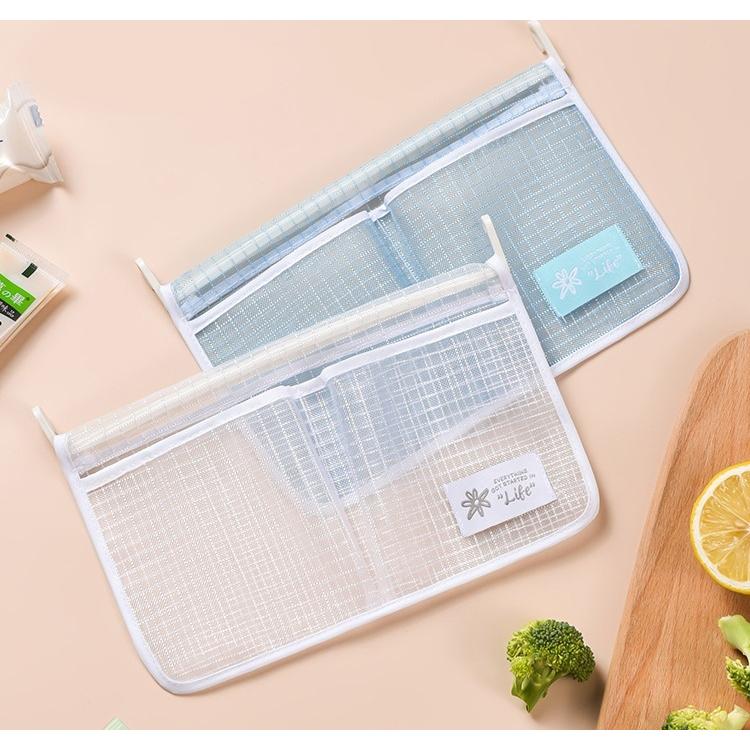 plusnao 冷蔵庫収納ポケット 収納袋 収納バッグ 小物入れ ドアポケット