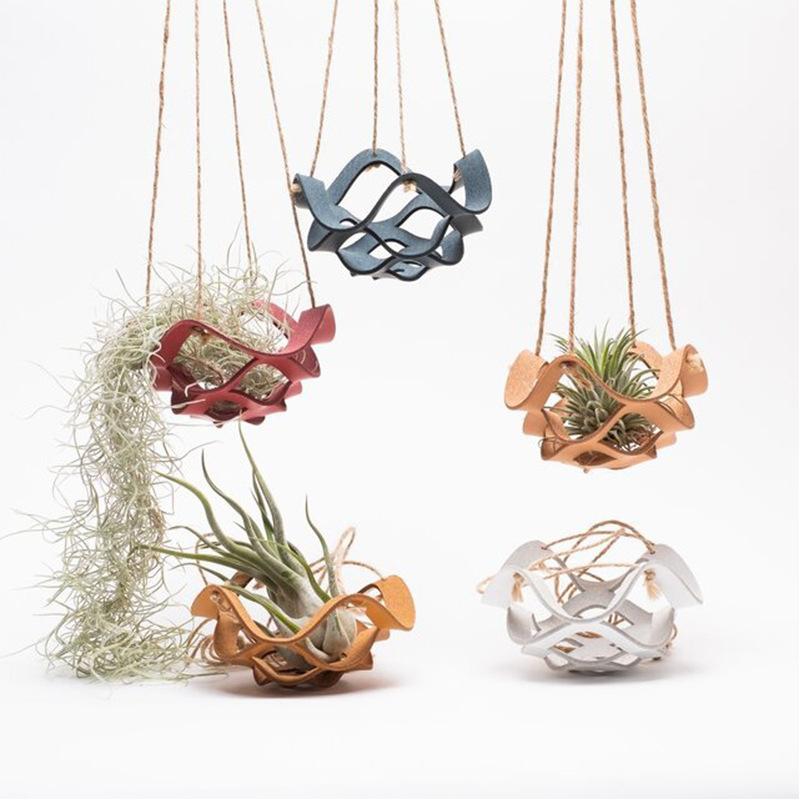 プラントハンガー ハンギングプランター 吊り下げ 植物ハンガー フェイクレザー 観葉植物 ガーデニング用品 インテリア雑貨 ナチュラル 縄 紐 ロープ|plusnao|02