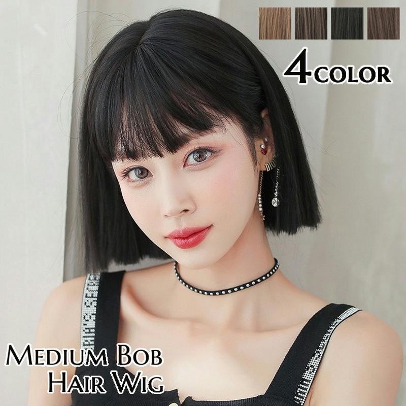 フルウィッグ かつら ボブ おかっぱ ストレート レディース ヘアピース ヘアアレンジ ぱっつんミディアムボブ 黒 ブラウン ブラック おしゃれ かわ Zak プラスナオyahoo 店 通販 Yahoo ショッピング
