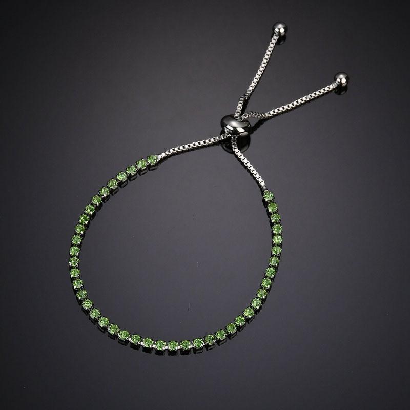 ブレスレット レディース 女性 チェーン ラインストーン キラキラ おしゃれ かわいい プレゼント ギフト グリーン ブルー ブラック ホワイト 手首 プラスナオ Paypayモール店 通販 Paypayモール