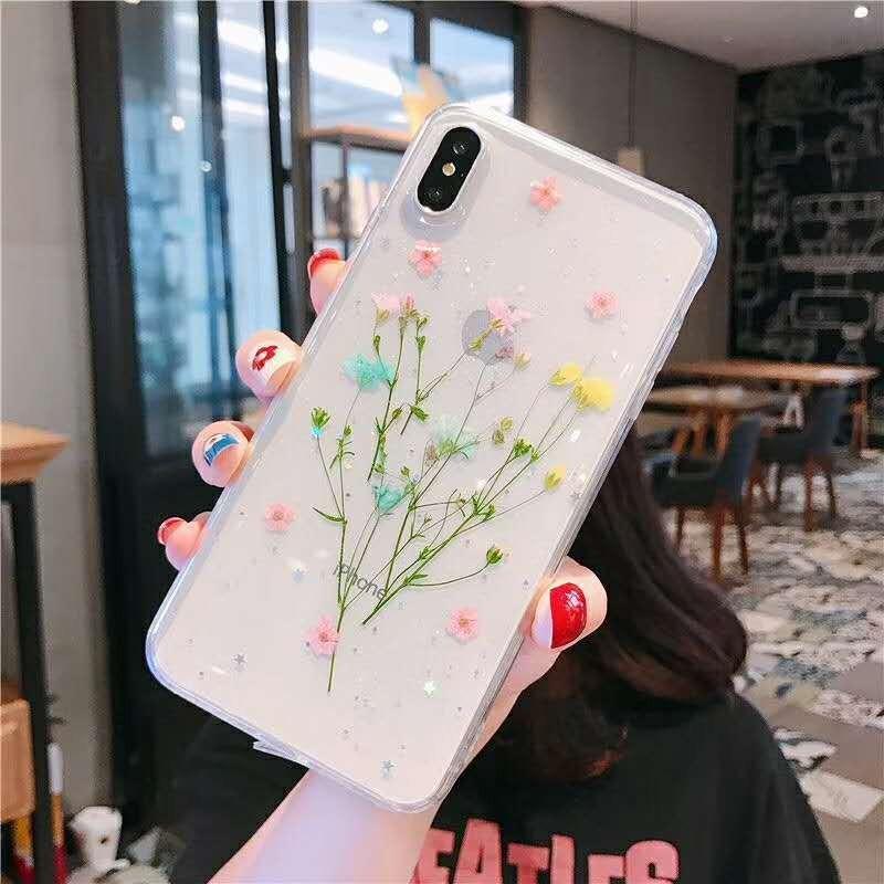 Iphoneケース Iphoneカバー アイフォン 透明 クリア フラワー 押し花 かわいい ラメ 小花 シンプル 携帯ケース 背面保護 傷予防 傷防 Zak プラスナオyahoo 店 通販 Yahoo ショッピング