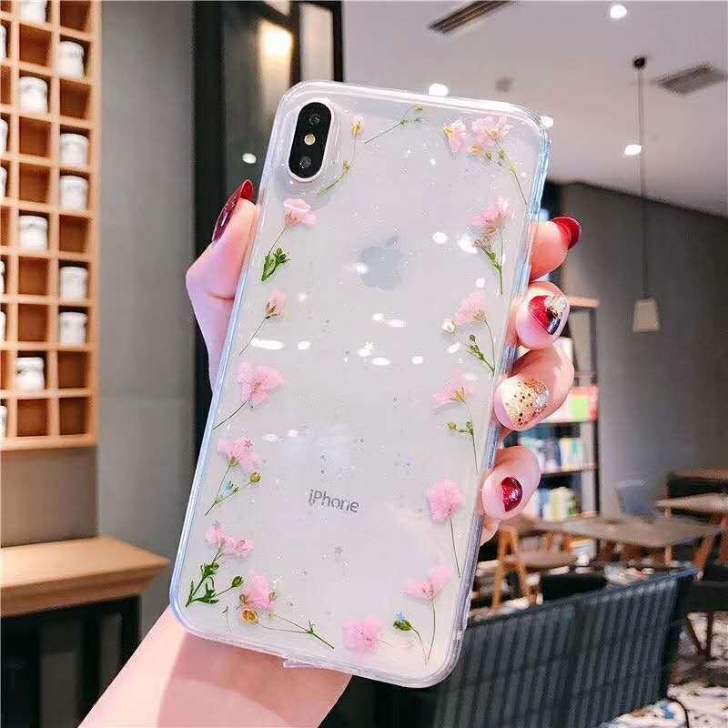 Iphoneケース Iphoneカバー アイフォン 透明 クリア フラワー 押し花 かわいい ラメ 小花 シンプル 携帯ケース 背面保護 傷予防 傷防 Zak プラスナオyahoo 店 通販 Yahoo ショッピング