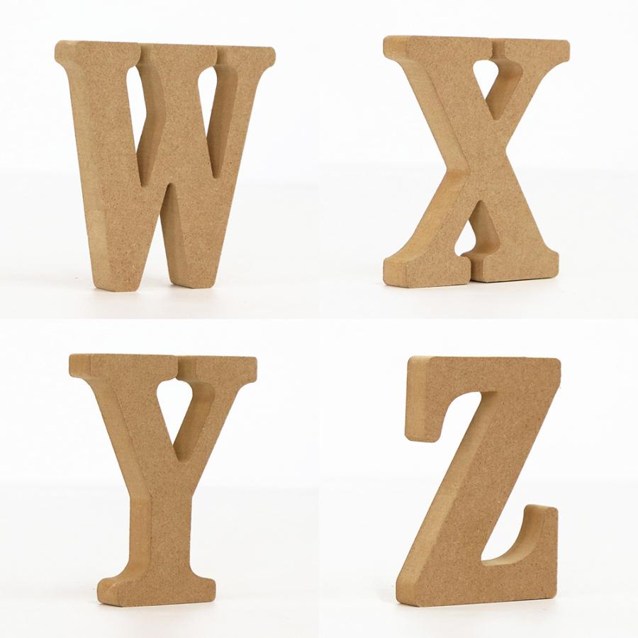 アルファベット オブジェ 単品 英語レター U〜Z 0〜9 ハート 切文字