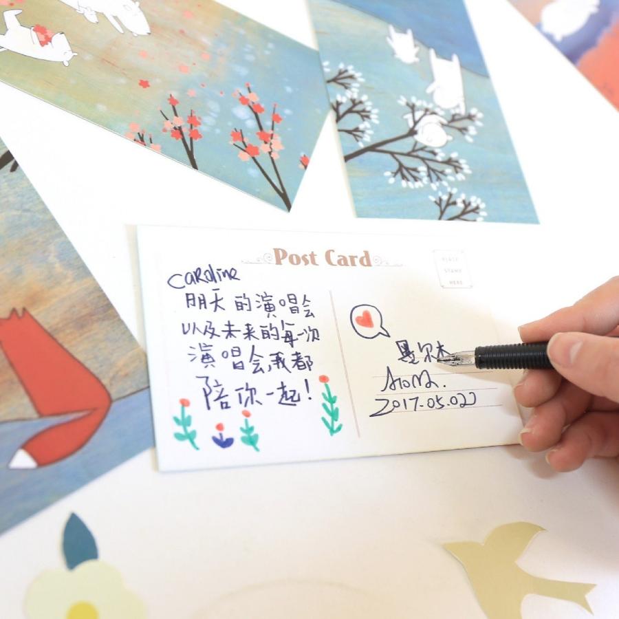 ポストカード グリーティングカード 30枚セット 絵葉書 はがき 手書き