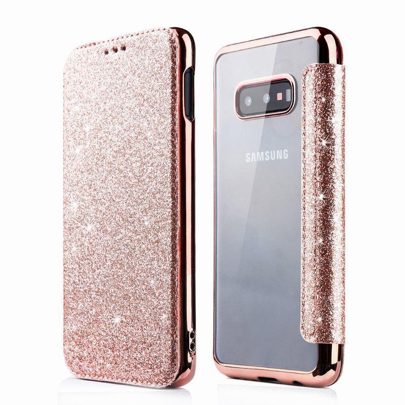 iPhoneケース スマホケース 手帳型 二つ折り スマホカバー キラキラ