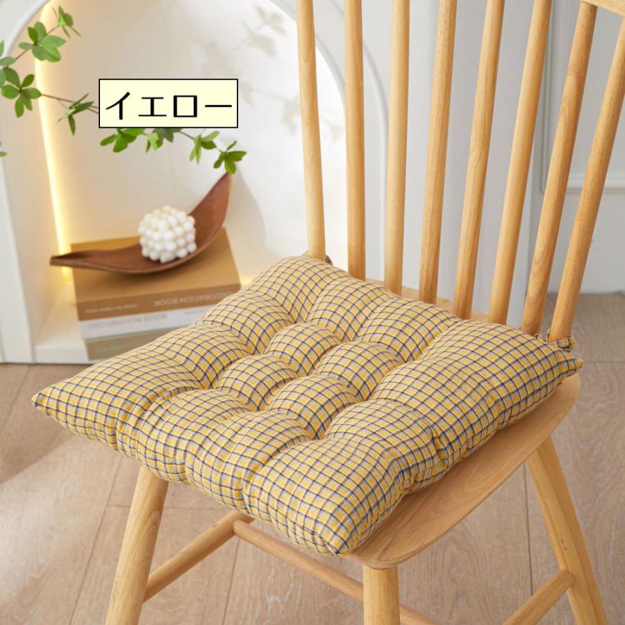 plusnao チェアクッション 椅子用クッション 40 40cm チェアパッド