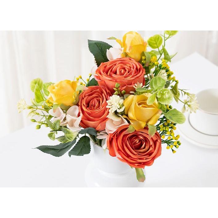 造花 花束 ブーケ 薔薇 バラ ローズ アートフラワー フェイクフラワー