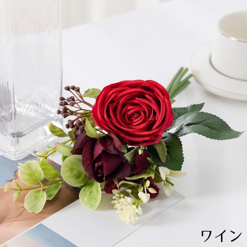 造花 花束 ブーケ 薔薇 バラ ローズ アートフラワー フェイクフラワー