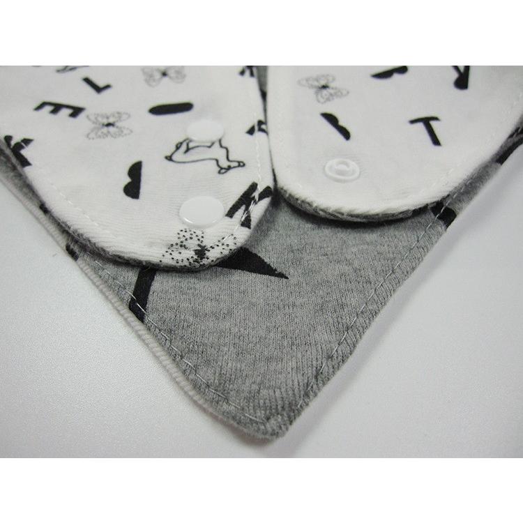 よだれかけ スタイ ビブ ベビー 赤ちゃん バンダナ リバーシブル スナップボタン 動物 全品最安値に挑戦 蝶 前掛け 出産祝い モノトーン 星 おしゃれ