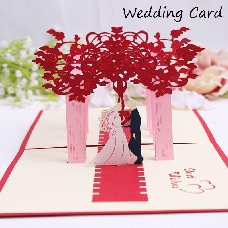 ウェディングカード ポップアップカード メッセージカード ご結婚お祝い 結婚 ウェディング お祝い 新郎新婦 3d 立体 飛び出す グリーティングカー Zak プラスナオyahoo 店 通販 Yahoo ショッピング