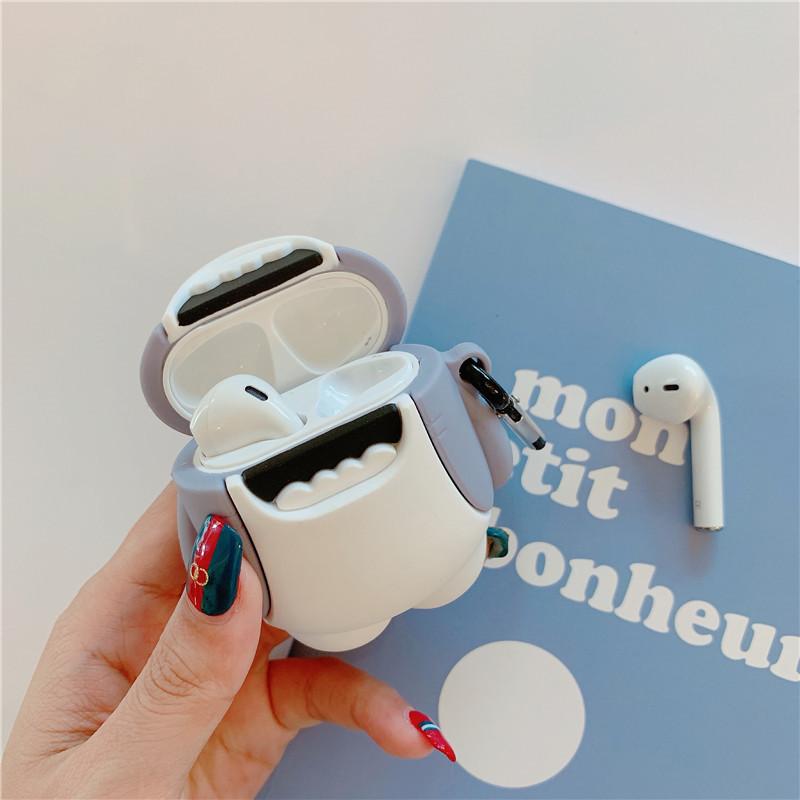 イヤホンケースカバー AirPods用 AirPodsPro用 第1 第2 第3世代 サメ
