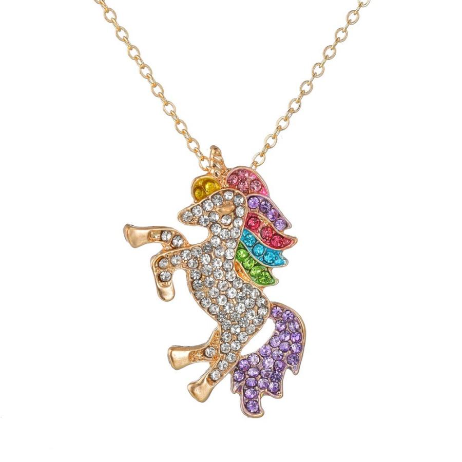 ネックレス ペンダント アクセサリー ジュエリー キラキラ ユニコーン