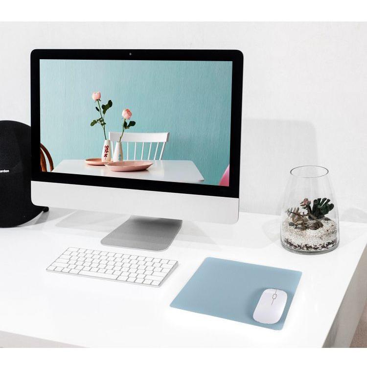 マウスパッド デスクパッド レザー調 23 19cm 26 21cm 長方形