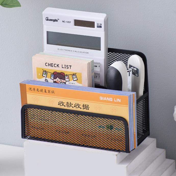 PLUS中古メッシュスチールマガジンラック 3段 PLUS】プラス マガジンラック 三段 ステンレスパイプ メッシュ