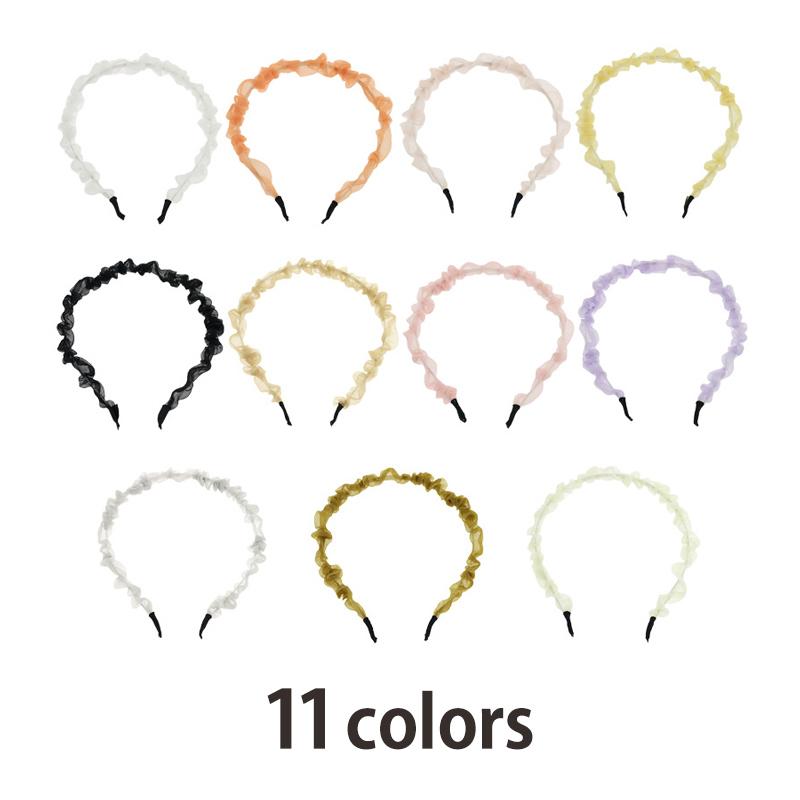 カチューシャ ヘアバンド ヘアアクセサリー レディース キッズ シュシュ フリル 無地 単色 シンプル カジュアル おしゃれ かわいい ファッション小 プラスナオ Paypayモール店 通販 Paypayモール
