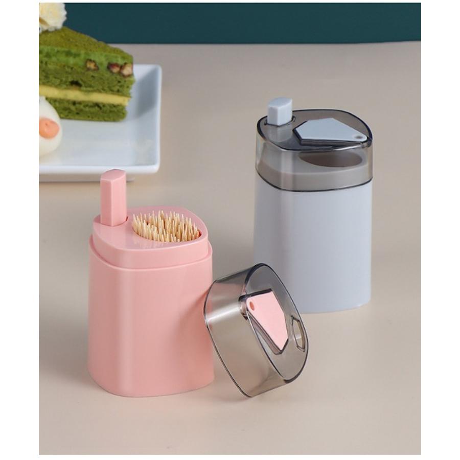 爪楊枝入れ 楊枝ケース つまようじ入れ キッチン用品 容器 ワンタッチ