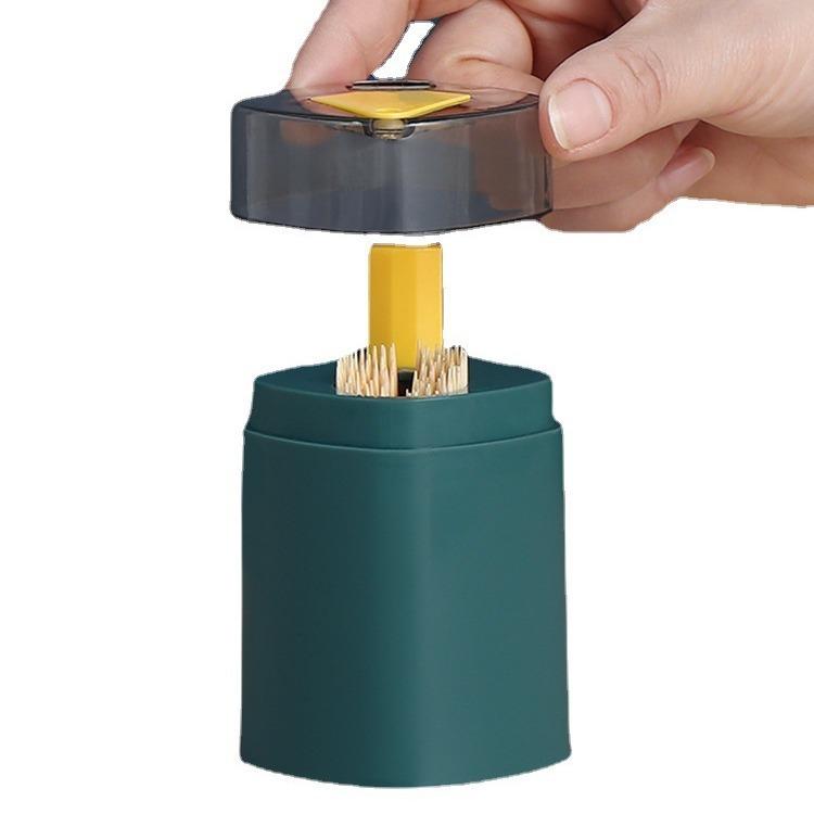 爪楊枝入れ 楊枝ケース つまようじ入れ キッチン用品 容器 ワンタッチ