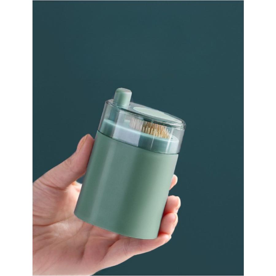 爪楊枝入れ 楊枝ケース つまようじ入れ キッチン用品 容器 ワンタッチ