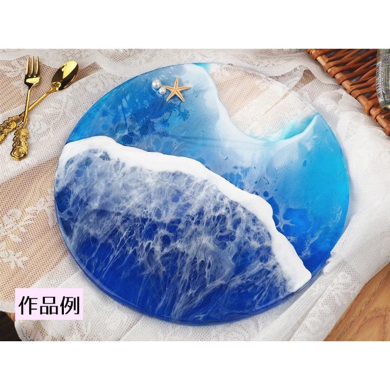 シリコンモールド レジン型 ハンドメイド 手芸用品 DIY 円形 丸 大きめ