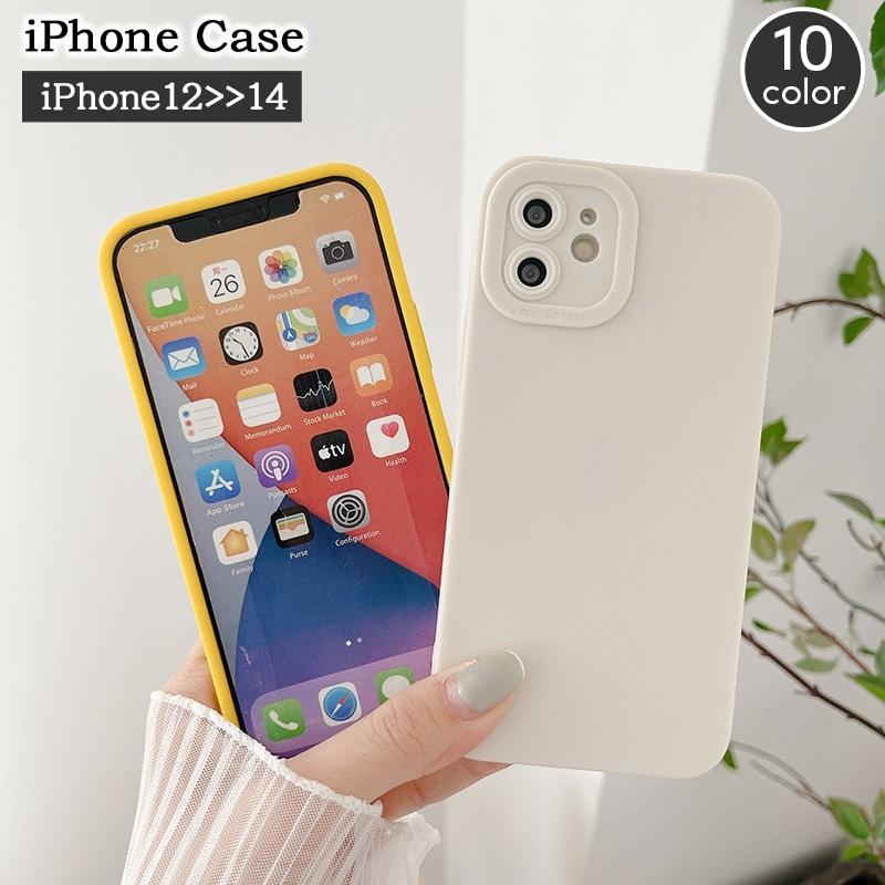 iPhoneケース アイフォンケース スマホカバー シンプル 無地 単色