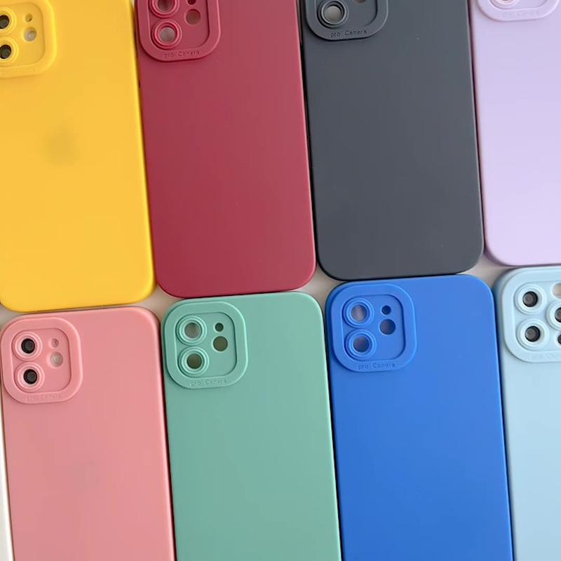 iPhoneケース アイフォンケース スマホカバー シンプル 無地 単色