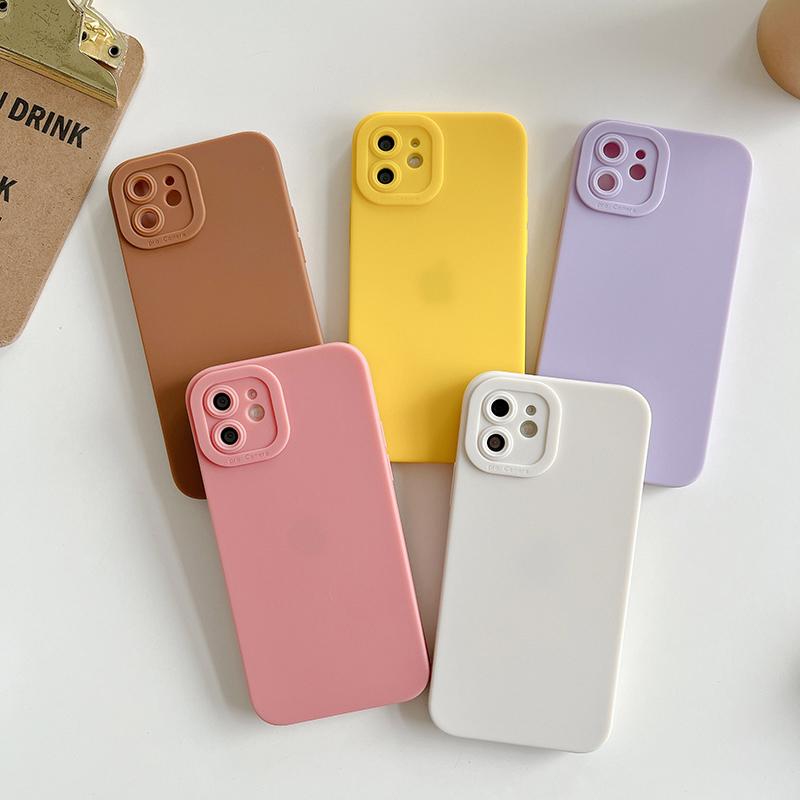 iPhoneケース アイフォンケース スマホカバー シンプル 無地 単色