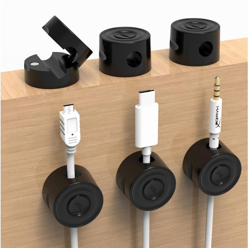 ケーブルホルダー 6個セット ケーブルクリップ 整理用品 パソコン周辺