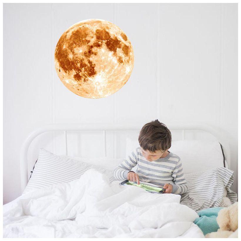 ウォールステッカー 夜光 蛍光 光る 壁紙シール 面白い 子供部屋 リビング インテリア 室内装飾 ベッドルーム 月 ムーン 模様替え オシャレ バーゲンセール 寝室