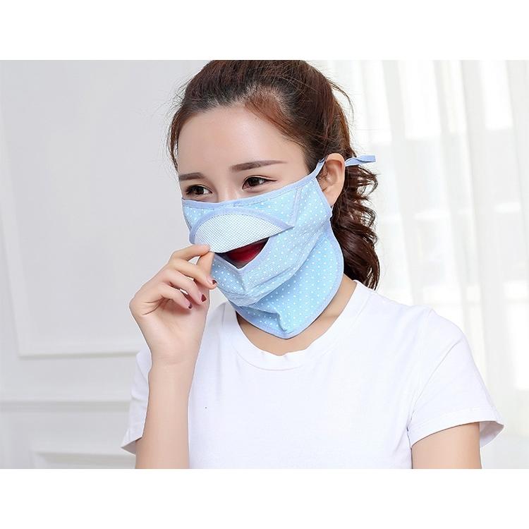 plusnao フェイスマスク フェイスカバー 口開きマスク