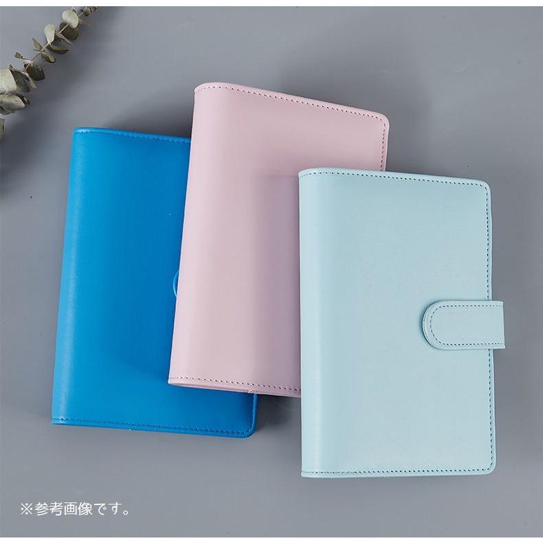 plusnao バインダー リングファイル A6サイズ 手帳型 リング