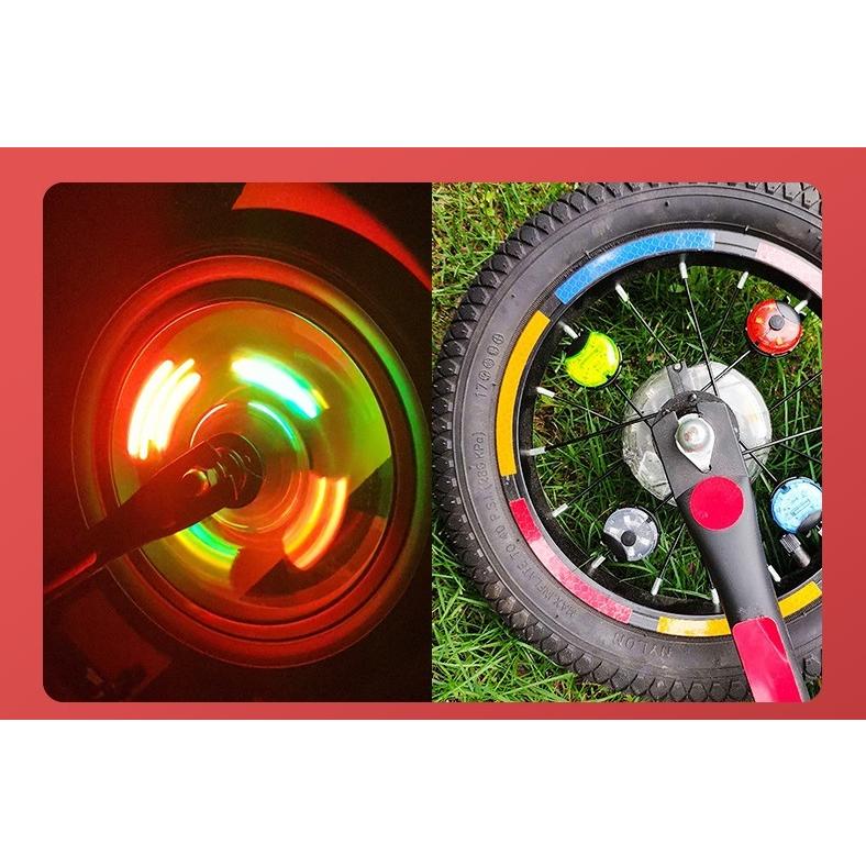 自転車用ライト スポークライト ホイール用ライト 電池式 タイヤ