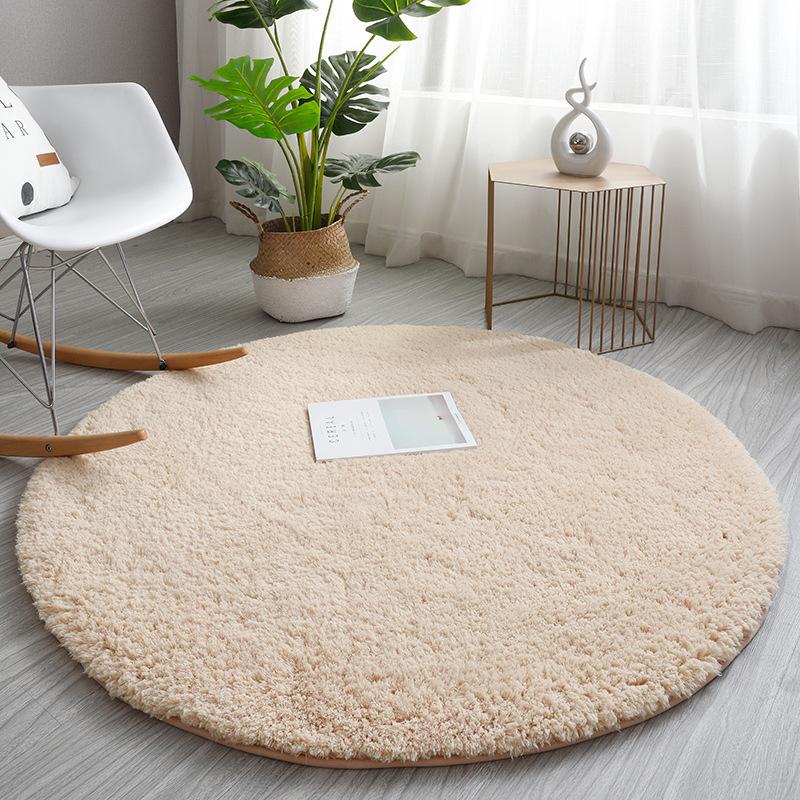 plusnao ラグマット センターラグ 円形 80cm アクセントラグ