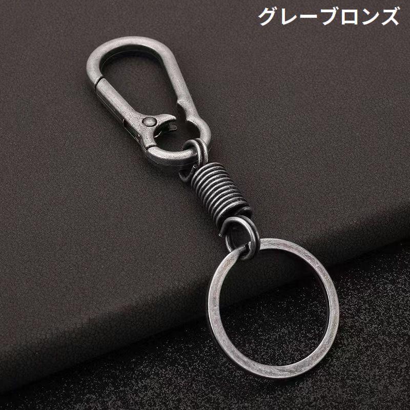 plusnao（プラスナオ） キーホルダー キーリング 金属製 カラビナ