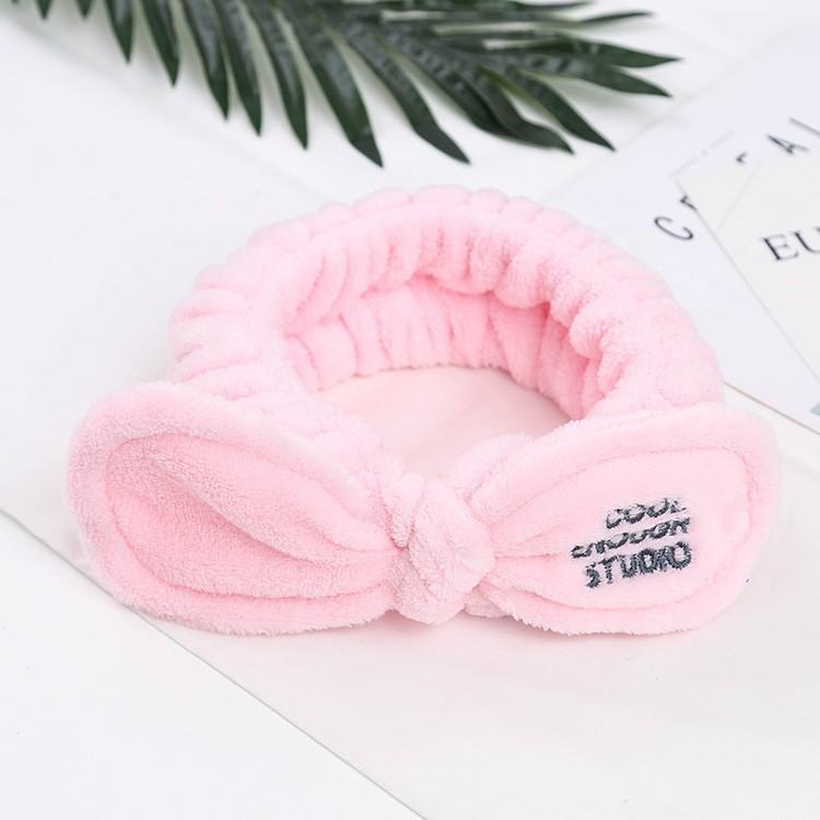 ヘアバンド 洗顔用ヘアバンド 洗顔 バスグッズ リボン もこもこ ふんわり やわらか かわいい レディース Ivlusia