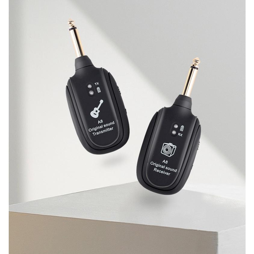 ギターワイヤレスシステム エレキギターベース用 楽器 パーツ アクセサリー ワイヤレスシステム トランスミッター レシーバー 内蔵充電式 リチウム ベ | ブランド登録なし | 04