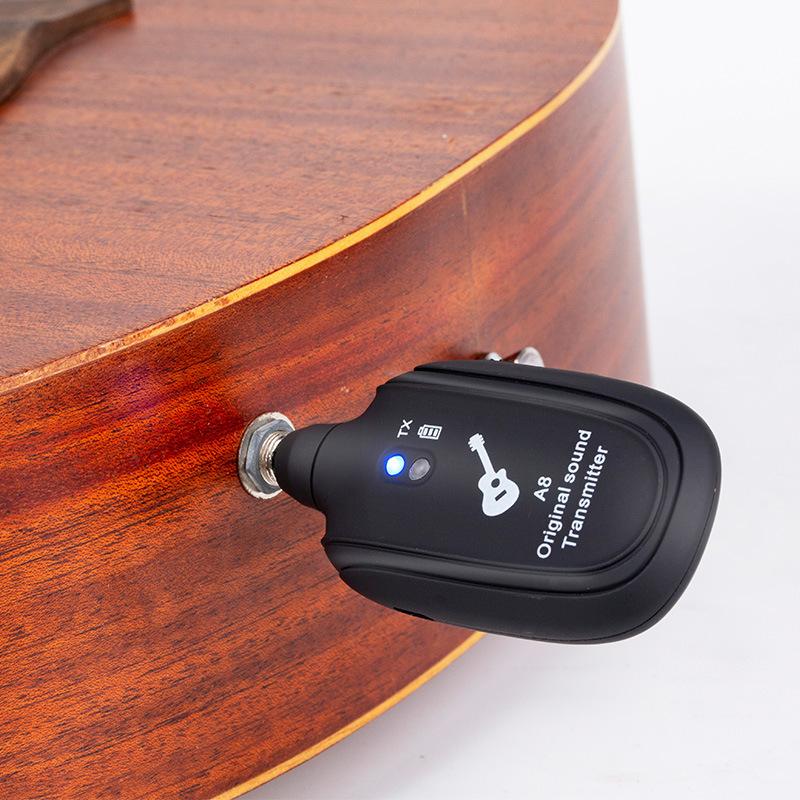 ギターワイヤレスシステム エレキギターベース用 楽器 パーツ アクセサリー ワイヤレスシステム トランスミッター レシーバー 内蔵充電式 リチウム ベ | ブランド登録なし | 05