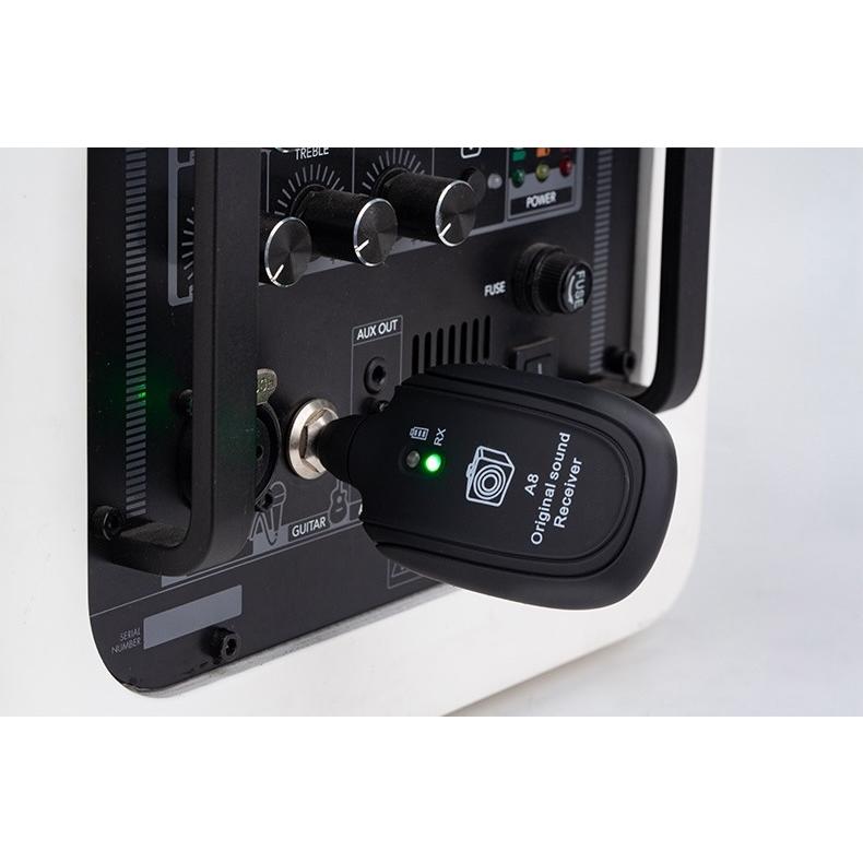 ギターワイヤレスシステム エレキギターベース用 楽器 パーツ アクセサリー ワイヤレスシステム トランスミッター レシーバー 内蔵充電式 リチウム ベ | ブランド登録なし | 07