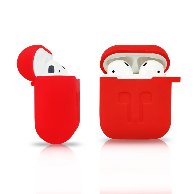 イヤホンケースカバー AirPods用 保護ケース シリコン カラビナ付き