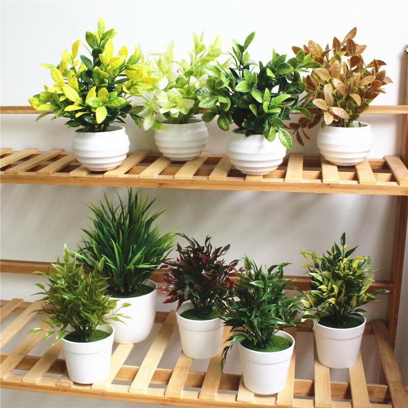 造花 フェイクグリーン ミニプランツ 鉢植え 観葉植物 インテリア雑貨 ポット入り 鉢付き 室内装飾 人工樹木 ルームガーデニング トイレ 玄関 リビ プラスナオ Paypayモール店 通販 Paypayモール