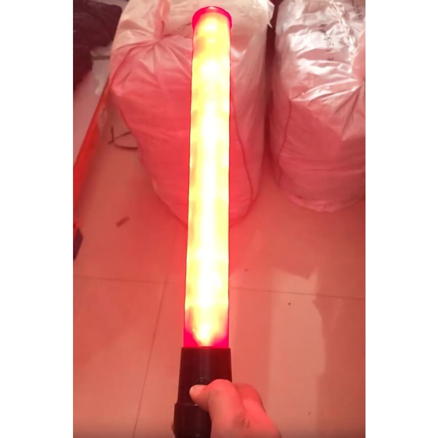 10本セット【抜群の明るさ!!】防滴タイプ 高輝度LED誘導灯 誘導棒 ◇ Amazon | 高輝度 LED 誘導灯 交通 誘導棒 軽量タイプ[54cm][赤