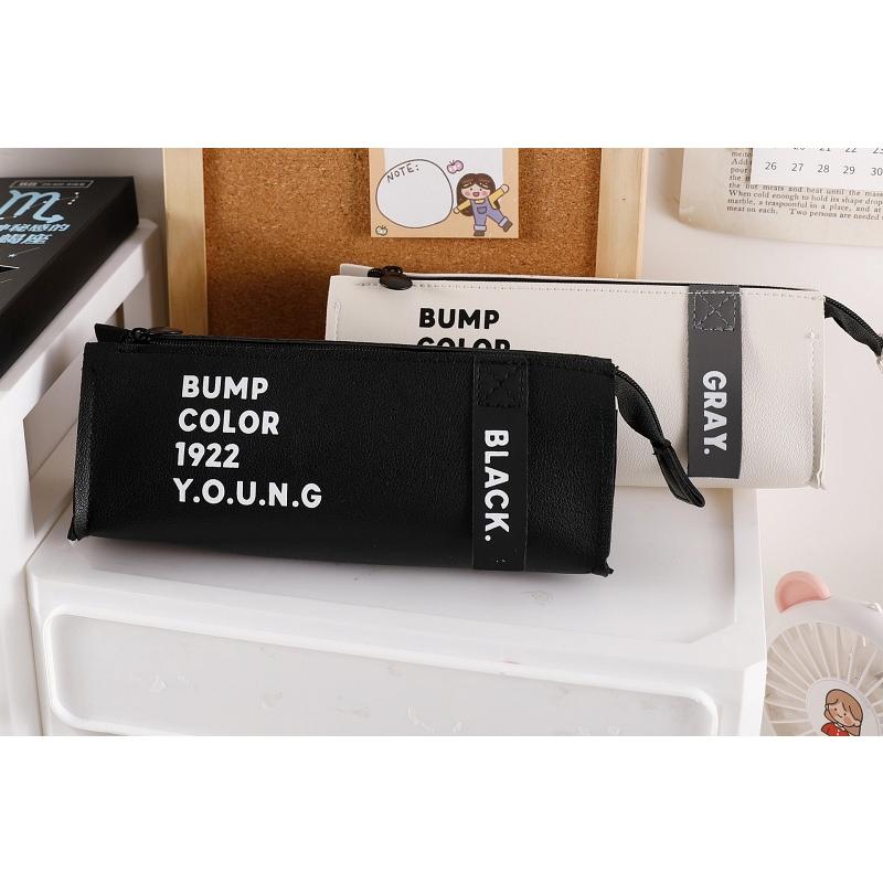 plusnao ペンケース ペンポーチ 筆箱 大きく開く 文房具 コンパクト