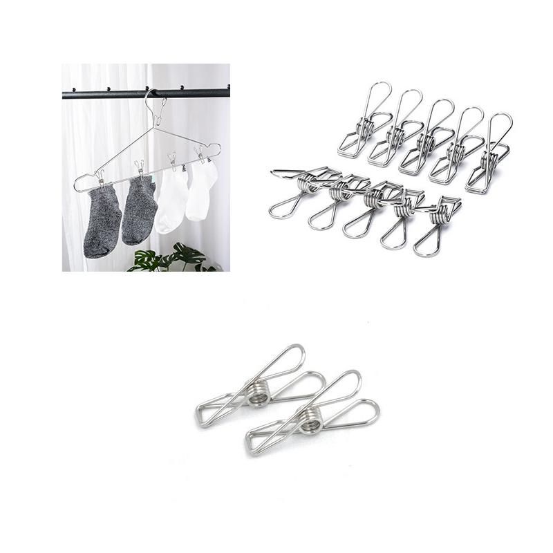 plusnao（プラスナオ） 洗濯バサミ 洗濯ばさみ 10個セット ステンレス