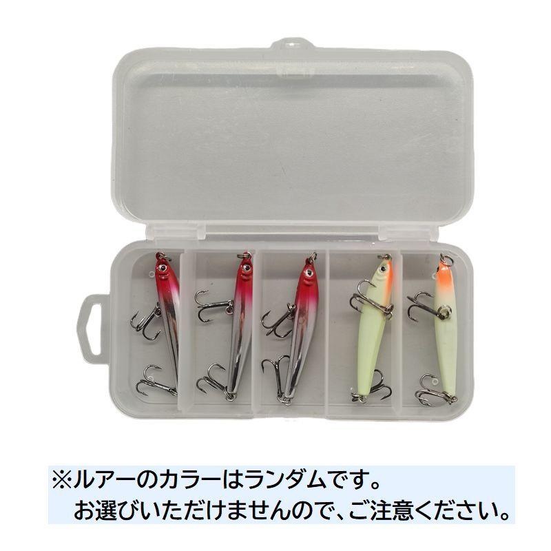 ハードルアー 5個セット ミノープラグ 釣り針付き 釣り具 5cm 疑似餌