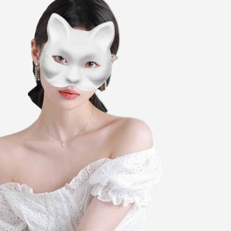 plusnao（プラスナオ） お面 無地 ゴムバンド付き DIY 自由に描ける