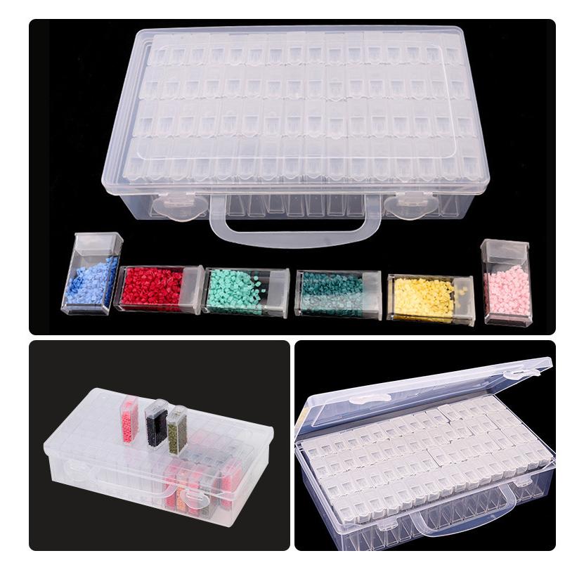 plusnao ビーズ収納ケース 収納ボックス 64個 56個 48個 40個 32個  