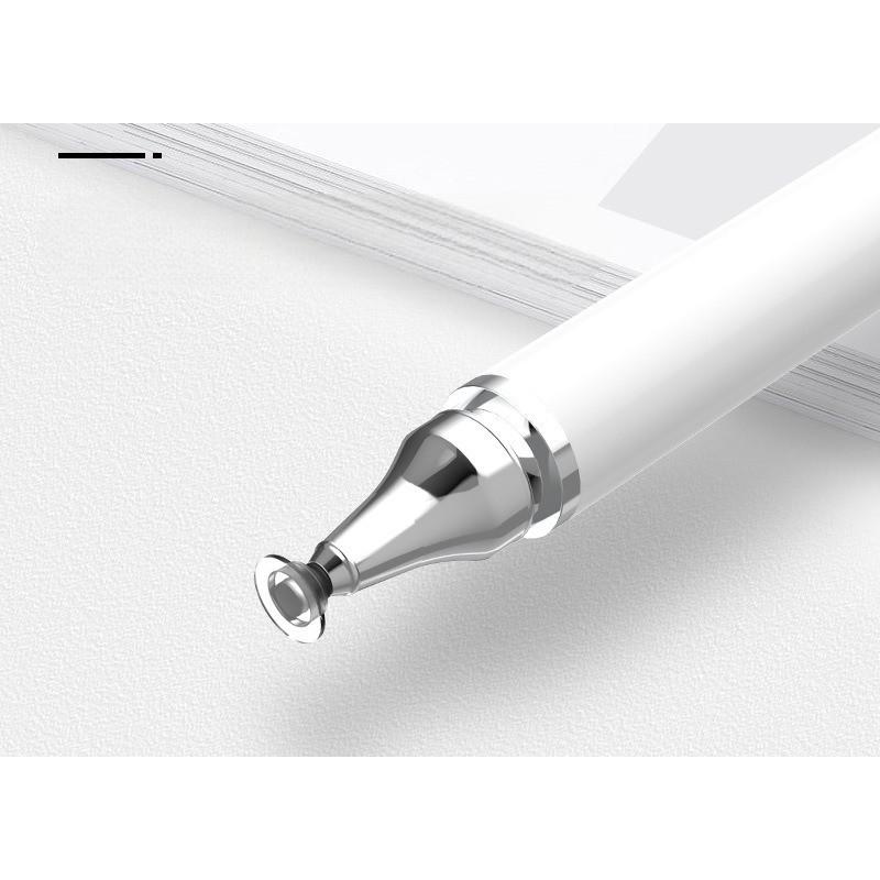 タッチペン 2in1 スタイラスペン ペンシル 透明ディスク型ペン先