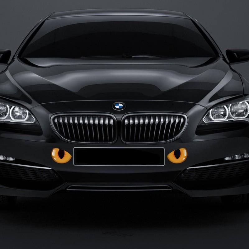 カーステッカー ボディステッカー 左右2枚組 車用ステッカー デカール シール カーアクセサリー サイドミラー 装飾 デコレーション 外装 眼 目 猫 プラスナオ Paypayモール店 通販 Paypayモール