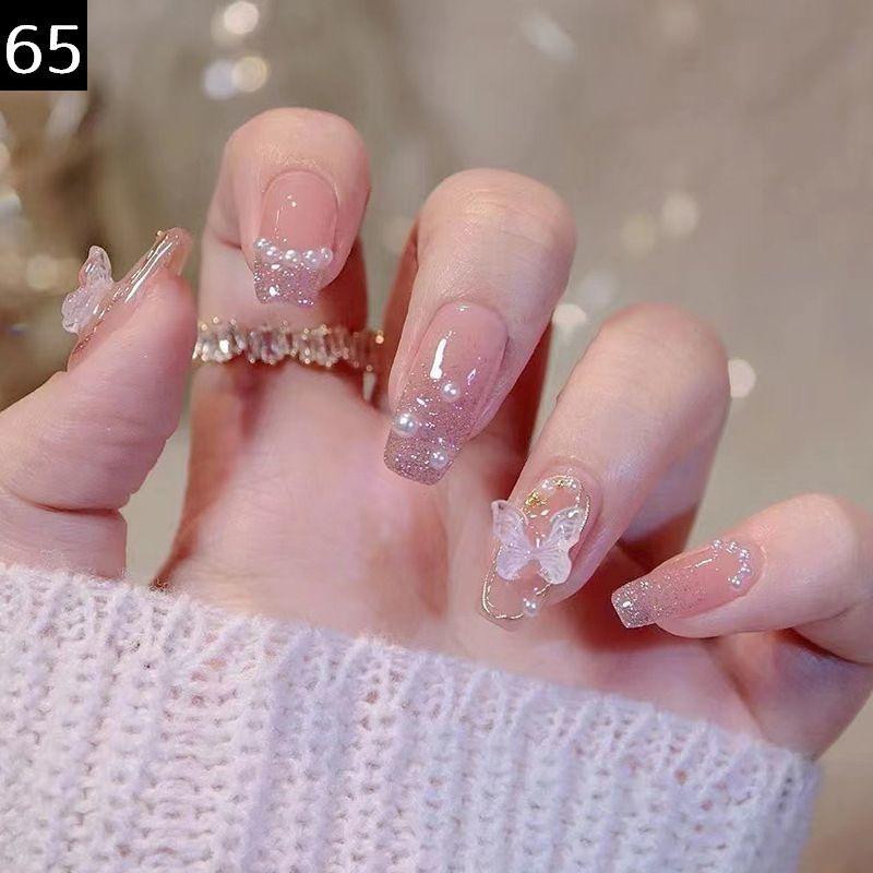 ネイルチップ つけ爪 24枚セット 12サイズ 貼るネイル 可愛い おしゃれ